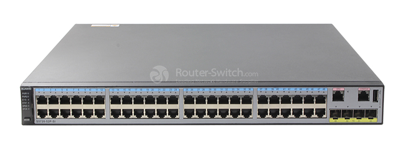 Фото Huawei S5720-52P-SI Bundle(48 Ethernet 10/100/1000 ports,4 Gig SFP,with 150W AC power supply)