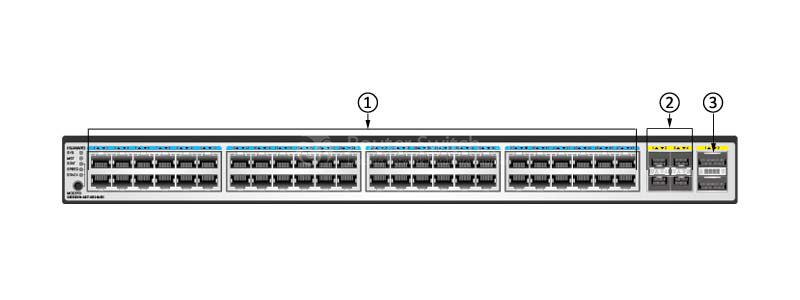Фото Huawei CE5850-48T4S2Q-EI Switch (48-Port GE RJ45,4-Port 10G SFP+,2-Port 40G QSFP+,2*FAN Box,Port-side exhaust,Without Power Module)