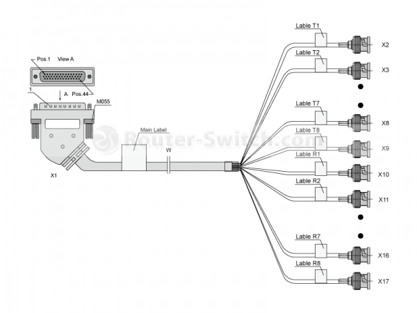 Фото CAB-8E1-75ohm-3M 0412G001 Huawei Trunk Cable