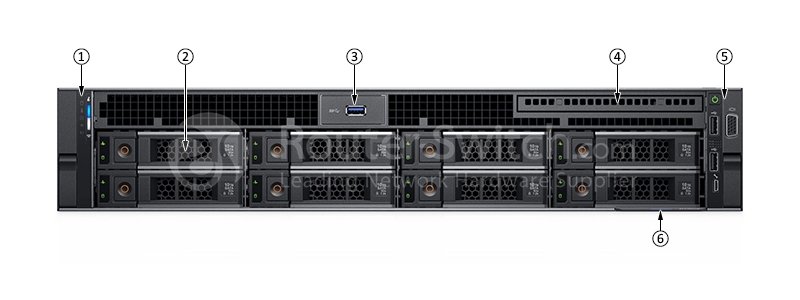 Фото Dell 2U R740 4210R/8G*1/600G SAS 10K*1/H330/DVD/750W*1/3,5-8