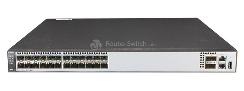 Фото Huawei S6720-30C-EI-24S Bundle(24 10 Gig SFP+,2 40 Gig QSFP+ interface,with 1 interface slot,with 600W AC power supply)