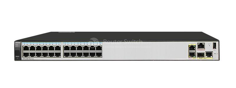 Фото Huawei AR2204-27GE,3GE WAN(1GE Combo),24 GE,1 USB,4 SIC,60W AC POWER