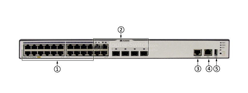 Фото S5700-24TP-PWR-SI 02352369 Huawei Quidway S5700 Switch