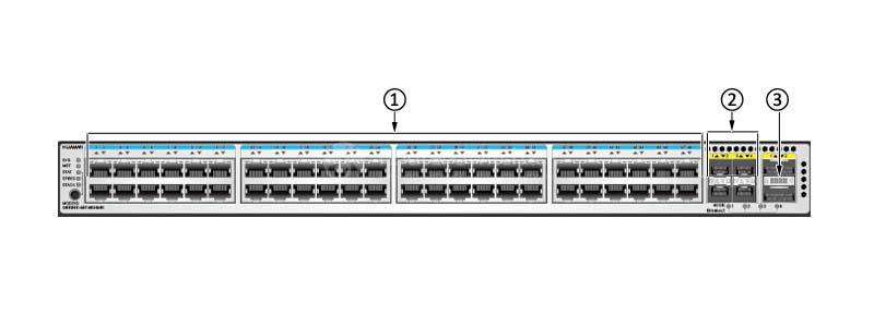 Фото Huawei CE5855-48T4S2Q-EI Switch(48-Port GE RJ45,4-Port 10G SFP+,2-Port 40G QSFP+,2*FAN Box,Port-side Intake,Without Power Module)