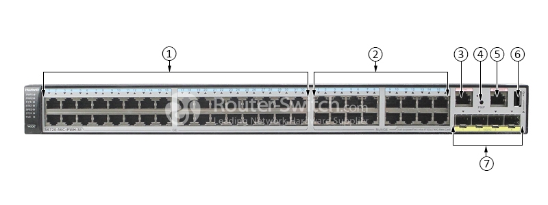 Фото S6720-56C-PWH-SI-AC - Huawei S6701 Series Switches