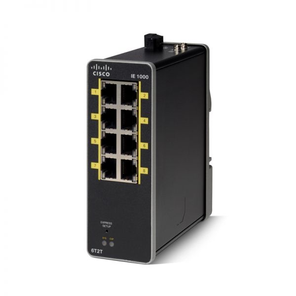 Фото IE-1000-6T2T-LM - Cisco Industrial Ethernet 1000 Switches