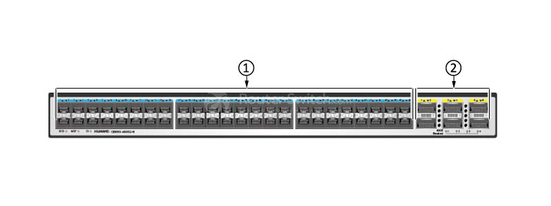 Фото Huawei CE6851-48S6Q-HI Switch(48-Port 10G SFP+,6-Port 40GE QSFP+,2*AC Power Module,2*FAN Box,Port-side Exhaust)