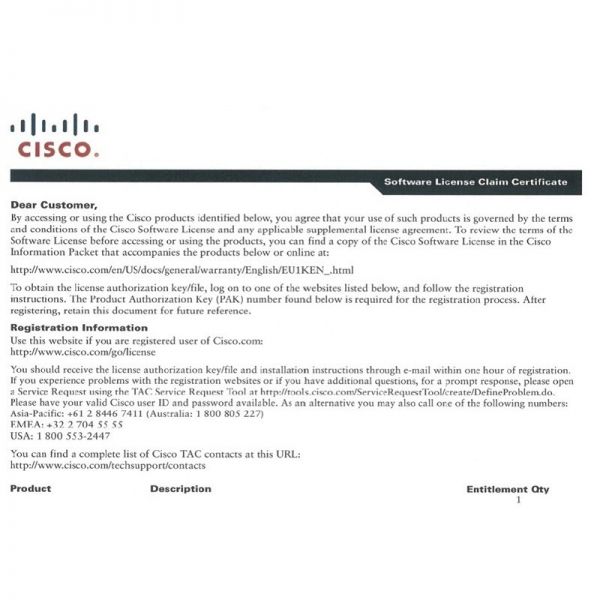 Фото C9300L-24-E-A-5 - Cisco Catalyst 9200 Switch Licenses