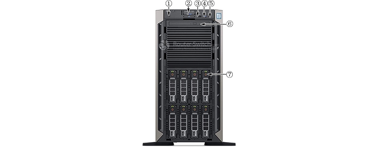 Фото Dell 5U T640 4210/8G*1/600G SAS 10K*1/H330/DVD/750W*1/3,5-8