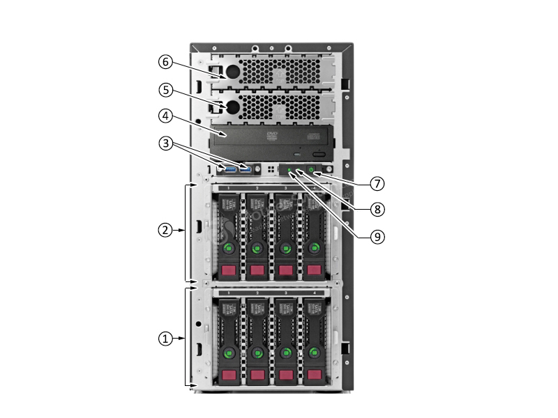 Фото 834607-001 - HPE ProLiant ML150 Gen9 Server