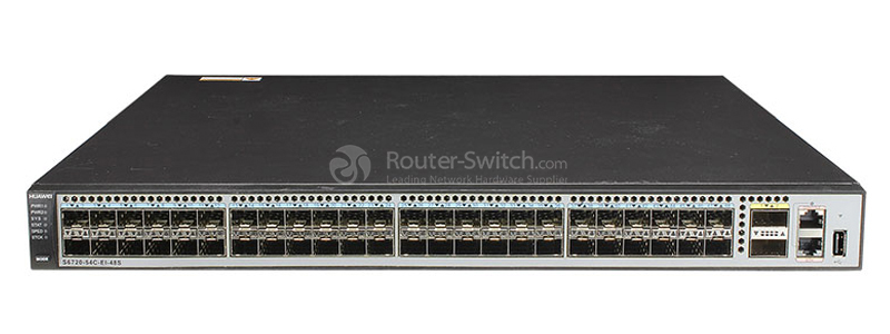 Фото Huawei S6720-54C-EI-48S Bundle(48 10 Gig SFP+,2 40 Gig QSFP+ interface,with 1 interface slot,with 600W AC power supply)