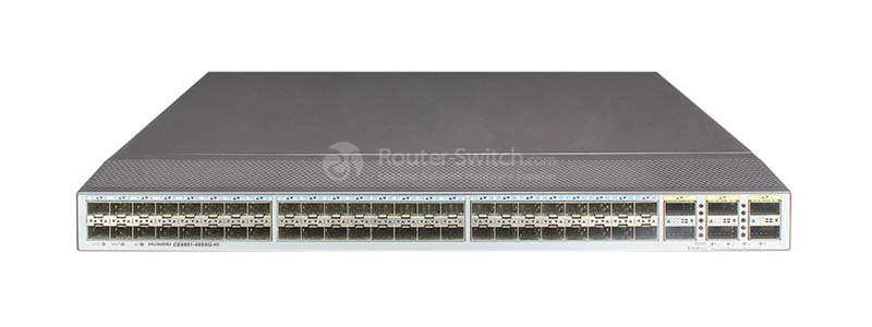 Фото Huawei CE6851-48S6Q-HI Switch(48-Port 10G SFP+,6-Port 40GE QSFP+,2*FAN Box,Port-side Exhaust,Without Power Module)