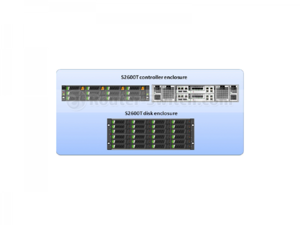 Фото Huawei OceanStor S2600T Storage Array(AC,8GB Cache Controllers,8*600G SAS 3.5" Disk,HW Storage System Software,SnapShot,Thin,SPE32C0212) S2600T-2C8G-4K8G-SAN