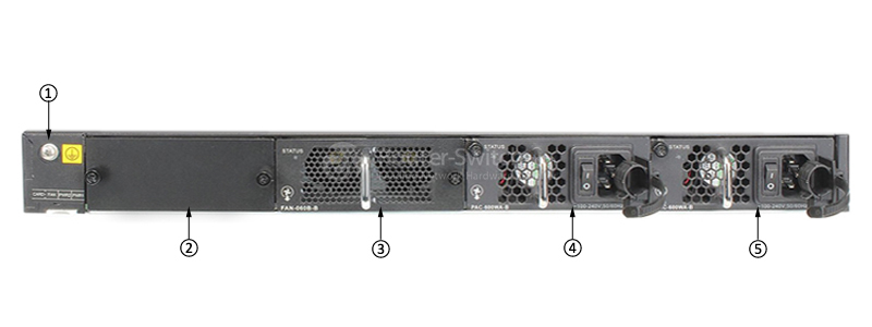 Фото Huawei S6720-54C-EI-48S Bundle(48 10 Gig SFP+,2 40 Gig QSFP+ interface,with 1 interface slot,with 600W AC power supply)