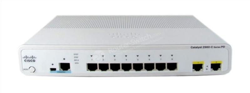 WS-C2960CPD-8TT-L Front Panel