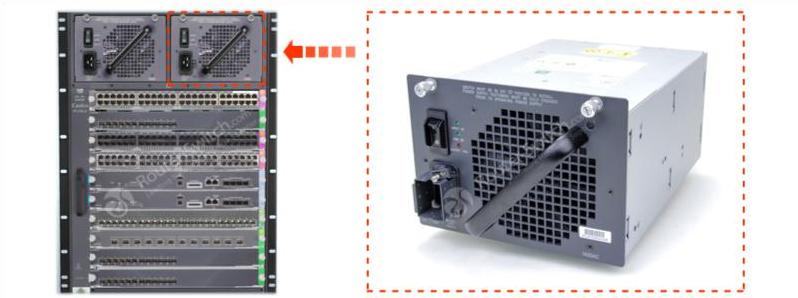 PWR-C45-1400AC installed in the switch