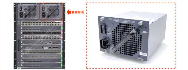 PWR-C45-2800ACV installed in the switch