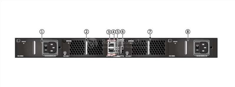 CE5810-24T4S-EI-B front view (power supply side)