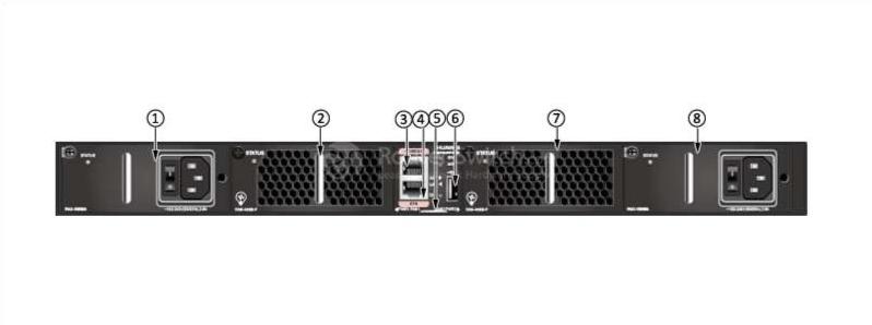 CE5810-24T4S-EI front view (power supply side)