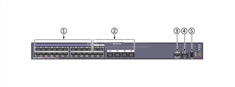 the front panel of LS-S5324TP-PWR-SI