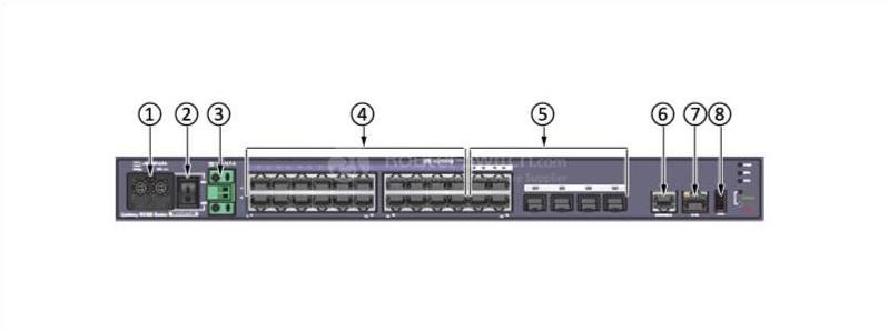 the front panel of LS-S5324TP-SI-AC