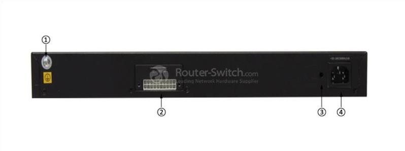 S5700-28TP-LI-AC Back Panel