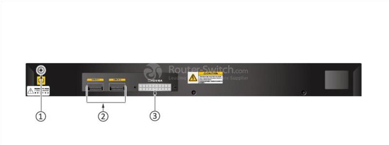S5720-32X-EI-DC Back Panel