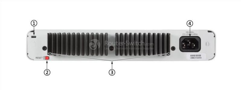 WS-C3560C-12PC-S Back Panel