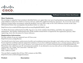 Фото Cisco ASA 5500 Series annyconnect License