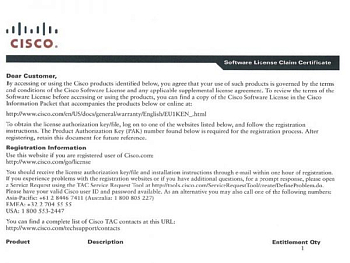 Фото SW-CCM-UL-7962 Cisco IP Telephony Phone User License