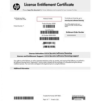 Фото Q7E31A - HPE Server Licenses