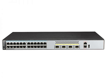 Фото Huawei S5720S-28X-SI-AC(24 Ethernet 10/100/1000 ports,4 10 Gig SFP+,AC 110/220V)